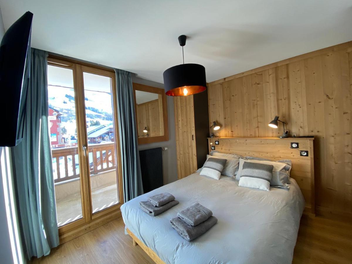 L'Ecrin Alpin - Somptueux 4 Pieces Neuf Coeur Station Apartment Les Deux Alpes Bagian luar foto